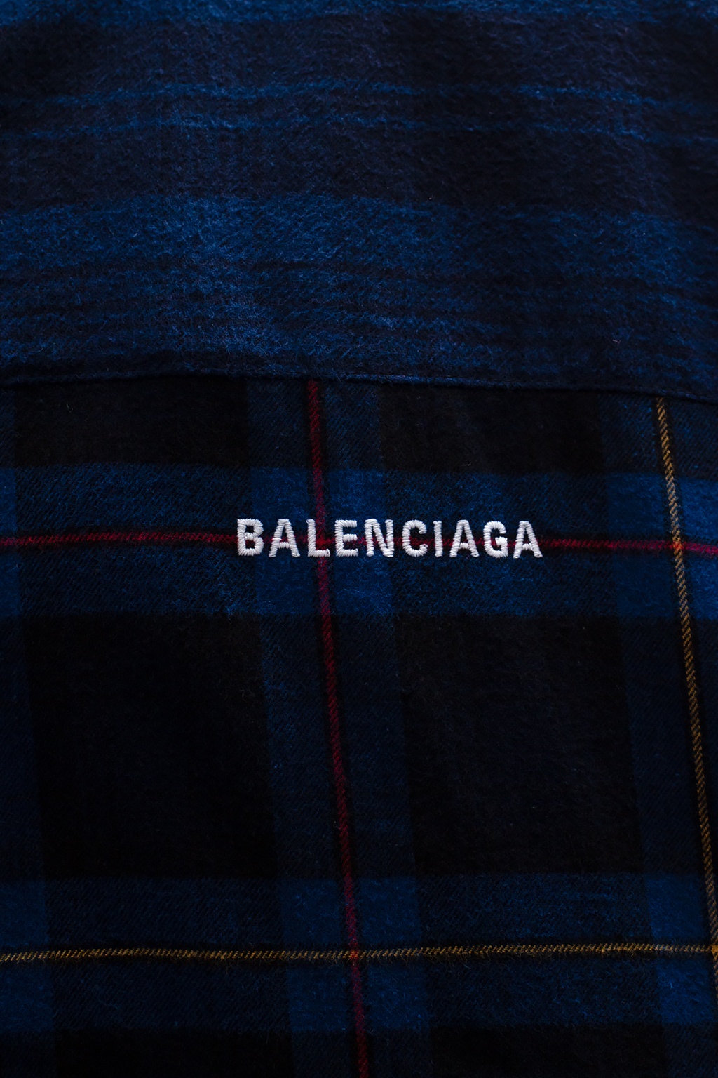 Balenciaga Logo-embroidered organic-cotton jacket